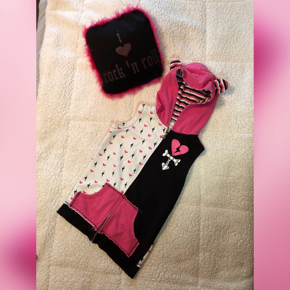 🖤Skelanimals No-Sleeve Hoodie